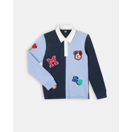 Polo Cuello Camisa Niño Hugo Azul