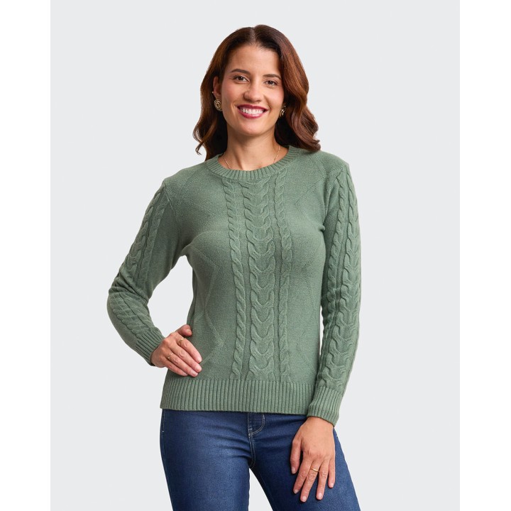 Chompa Mujer Mora 4a Verde Vintage