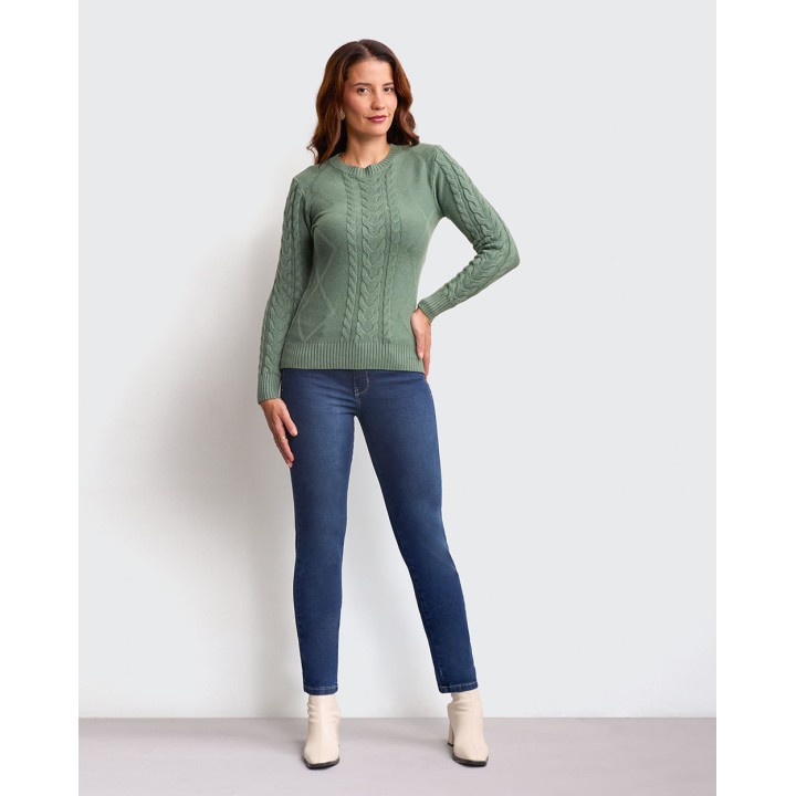Chompa Mujer Mora 4a Verde Vintage