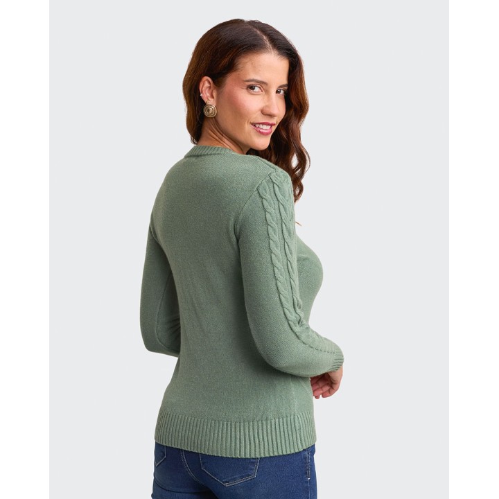 Chompa Mujer Mora 4a Verde Vintage