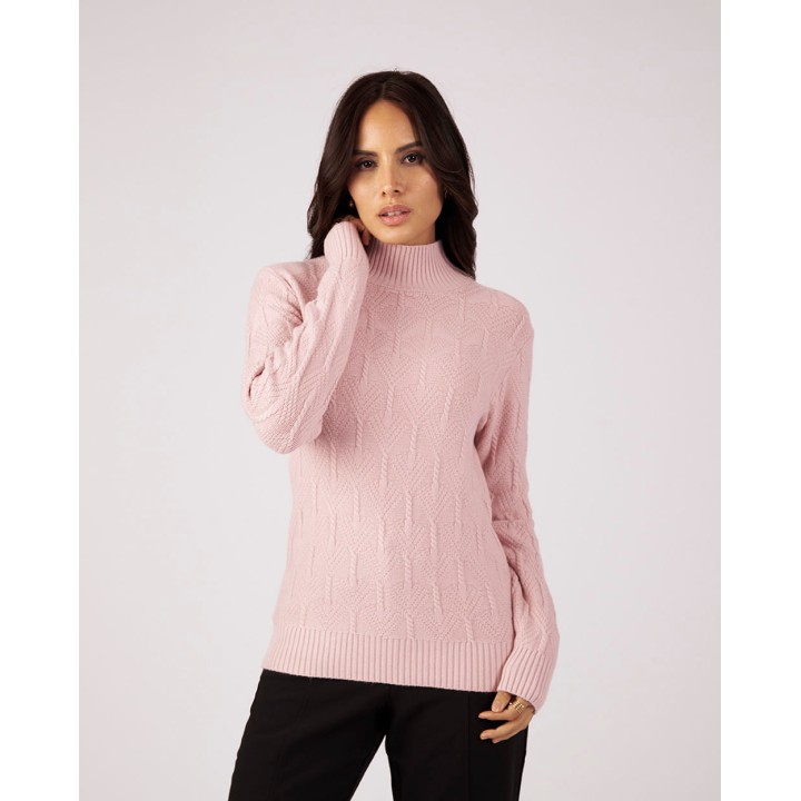 Chompa Mujer Mora B Rosado Vintage