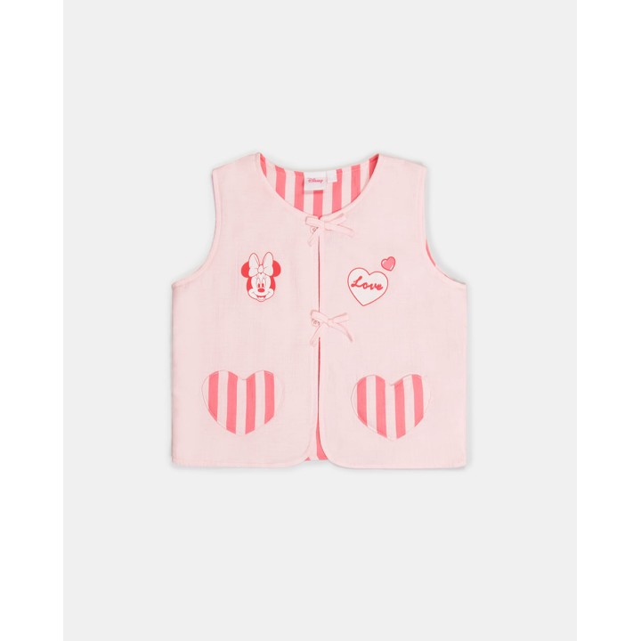 Chaleco Niña Cori Rosado Agua