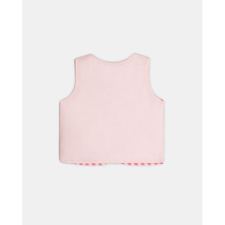 Chaleco Niña Cori Rosado Agua