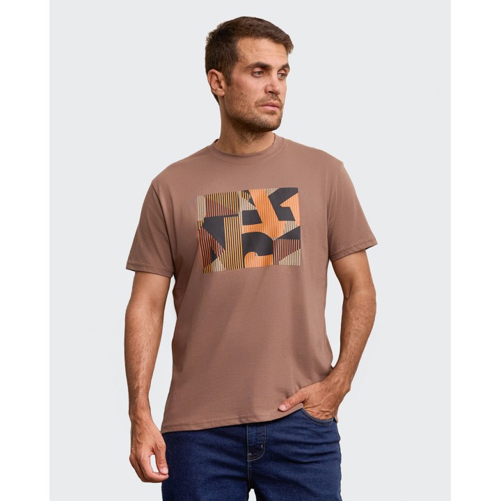 Polo Hombre Ronal Marrón Claro
