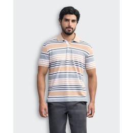 Polo Cuello Camisa Hombre Saylor Beige Natural