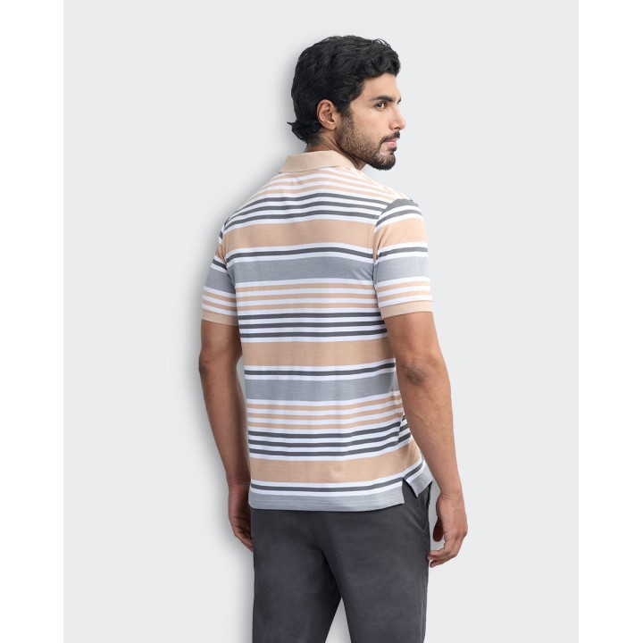 Polo Cuello Camisa Hombre Saylor Beige Natural