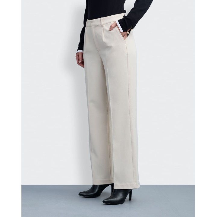 Pantalón Mujer Neith Crema Pastel