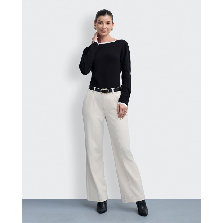 Pantalón Mujer Neith Crema Pastel