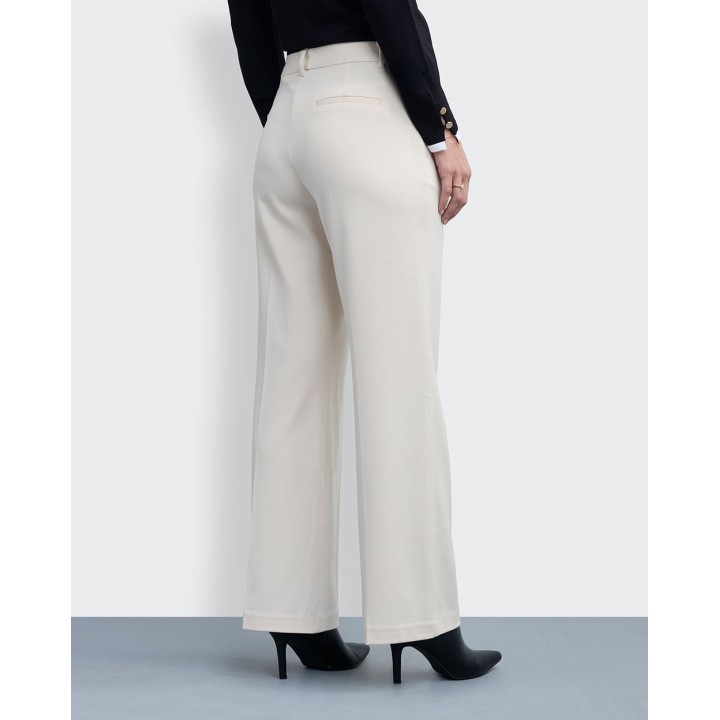 Pantalón Mujer Neith Crema Pastel