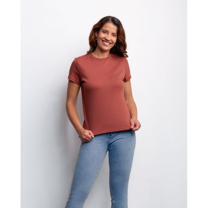 Polo Mujer Isaura Teja Oscuro