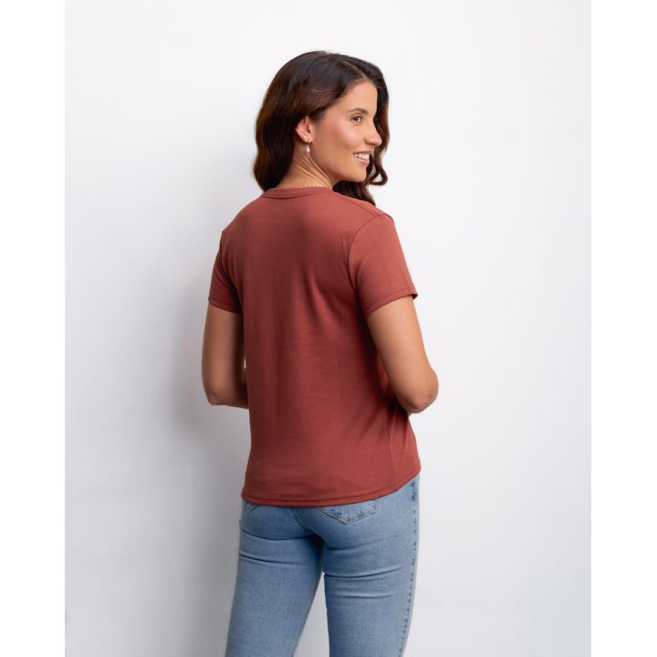 Polo Mujer Isaura Teja Oscuro