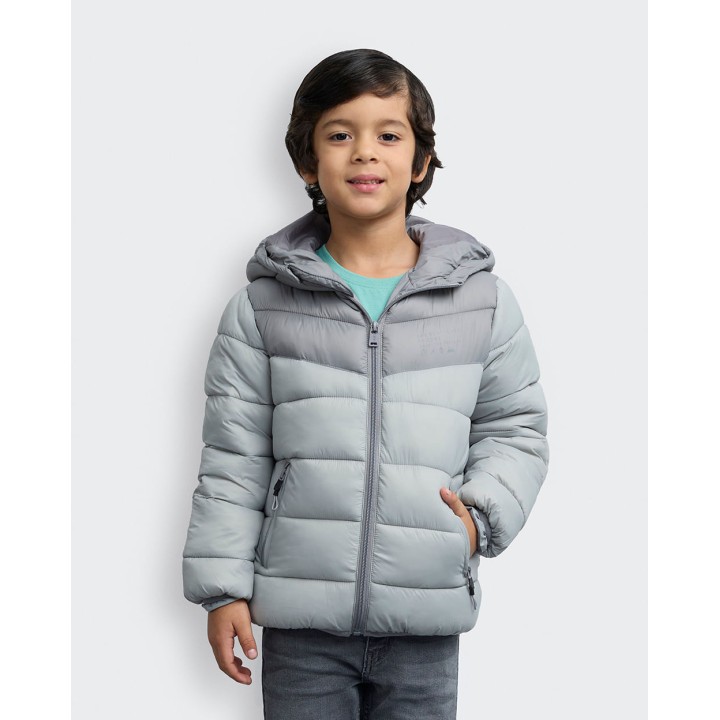 Casaca Niño Billy Gris Cemento