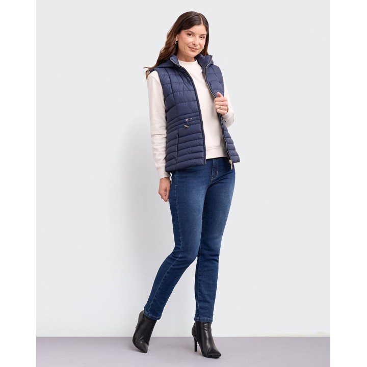 Chaleco Mujer Paola Azul Mora