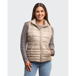 Chaleco Mujer Paola Gris Arena