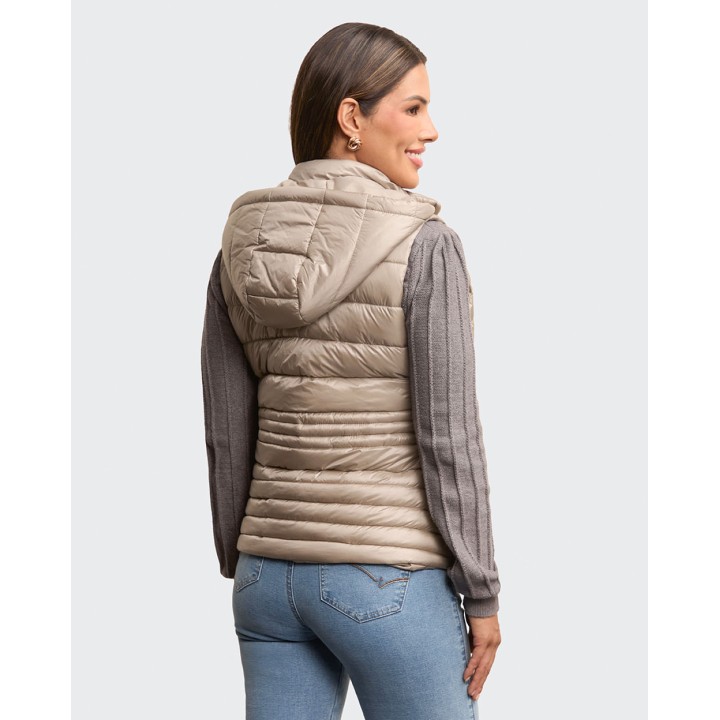 Chaleco Mujer Paola Gris Arena