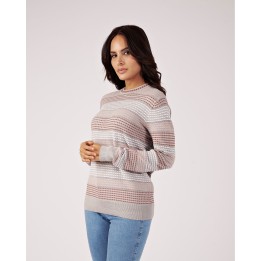 Chompa Mujer Milenka Gris Melange