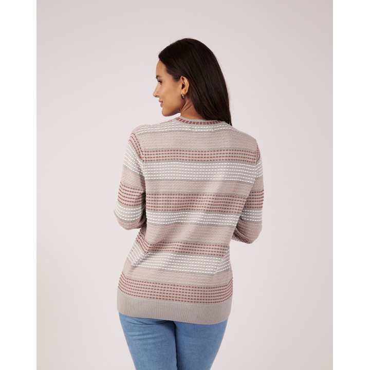 Chompa Mujer Milenka Gris Melange