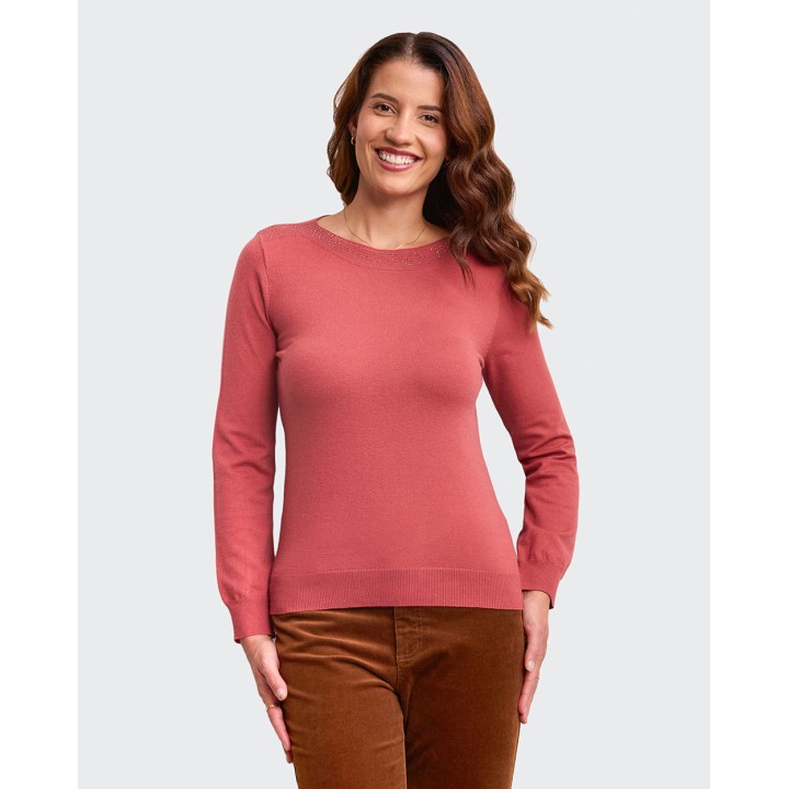Chompa Mujer Namora Rosa Desierto
