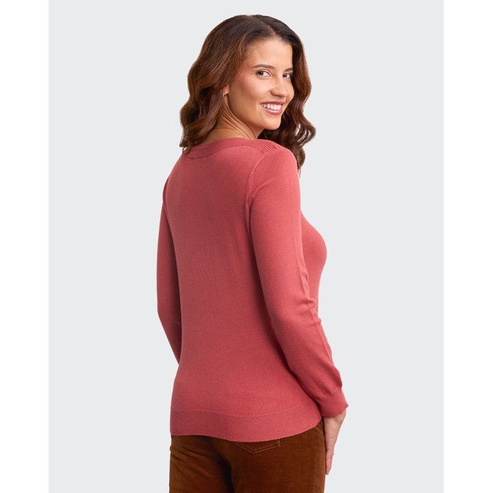 Chompa Mujer Namora Rosa Desierto