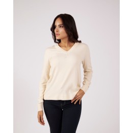 Chompa Mujer Monik Crema Pastel