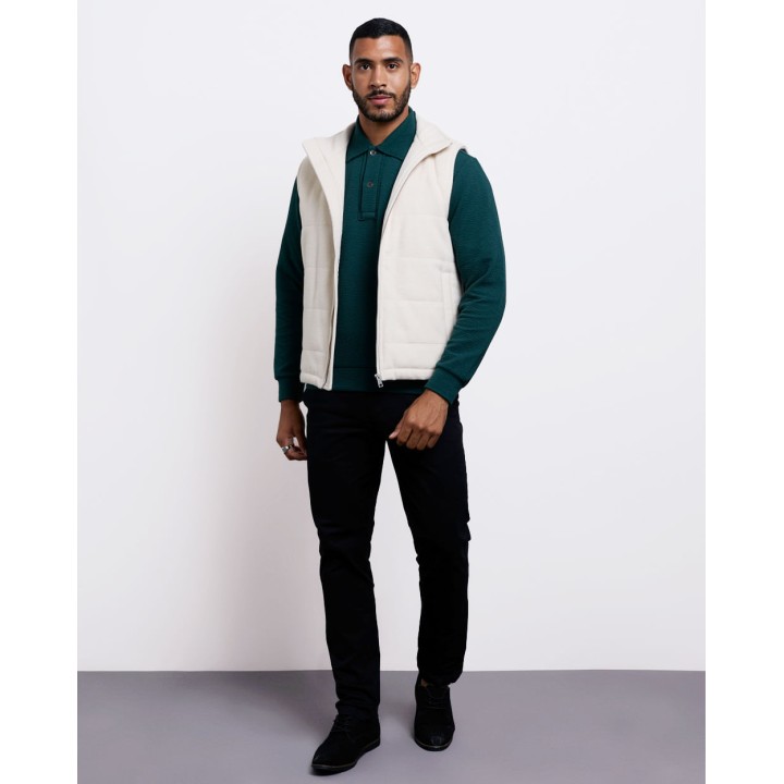 Chaleco Hombre Rafo Beige Arena