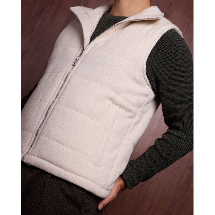 Chaleco Hombre Rafo Beige Arena