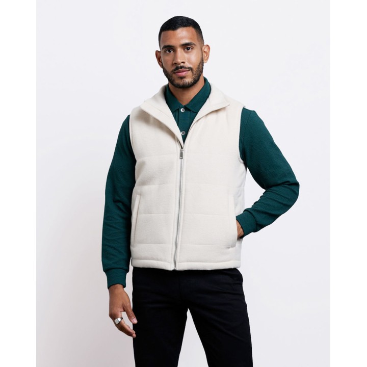 Chaleco Hombre Rafo Beige Arena