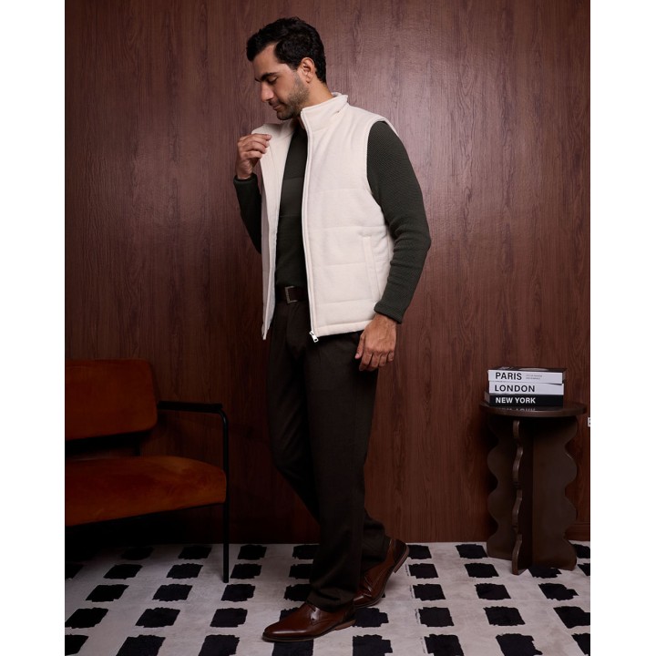 Chaleco Hombre Rafo Beige Arena