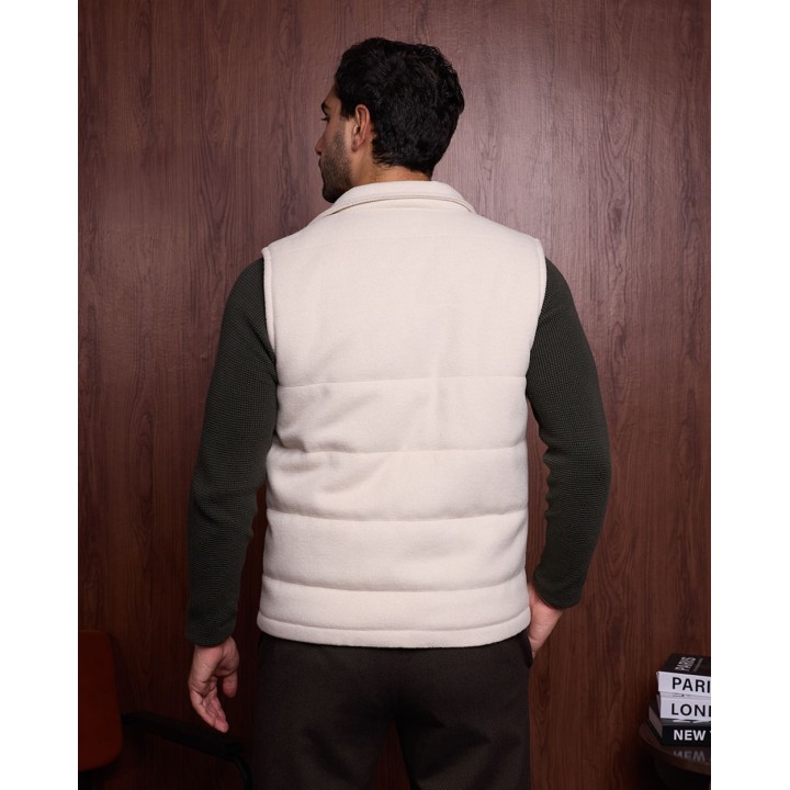 Chaleco Hombre Rafo Beige Arena