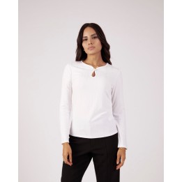 Polo Mujer Braulia Blanco Optico