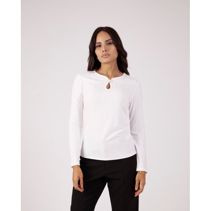 Polo Mujer Braulia Blanco Optico