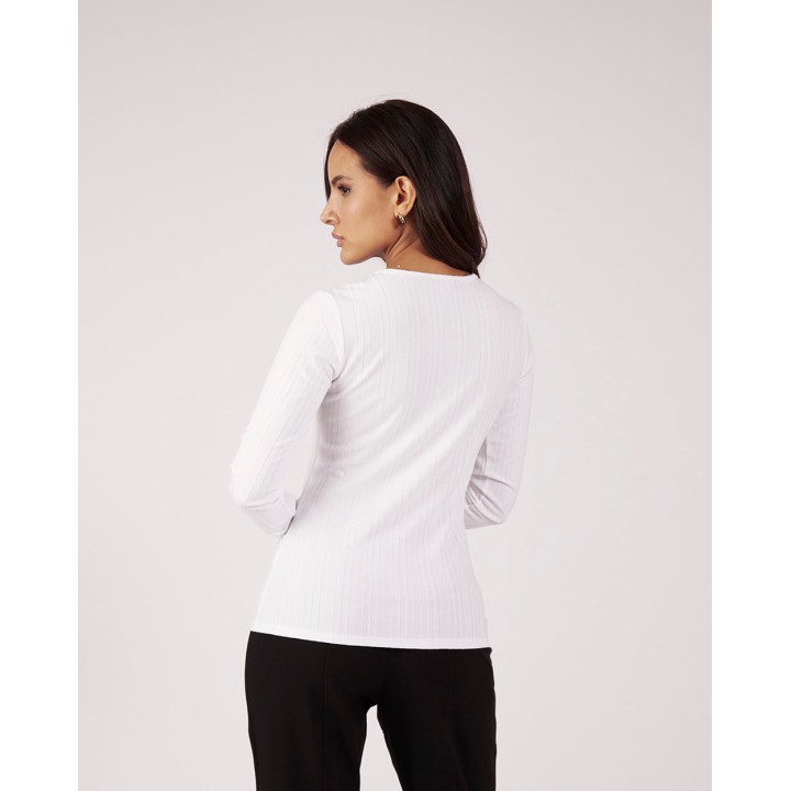Polo Mujer Braulia Blanco Optico