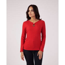 Polo Mujer Braulia Rojo Rubi