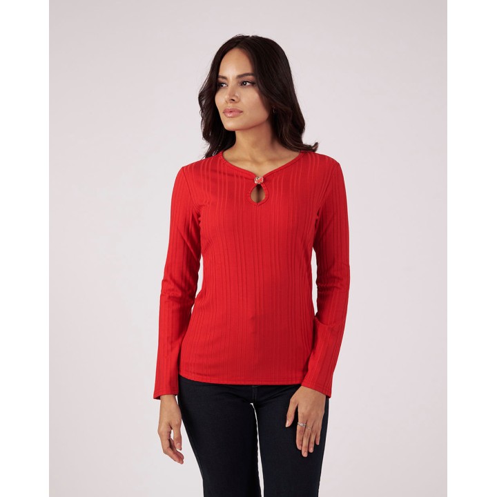 Polo Mujer Braulia Rojo Rubi