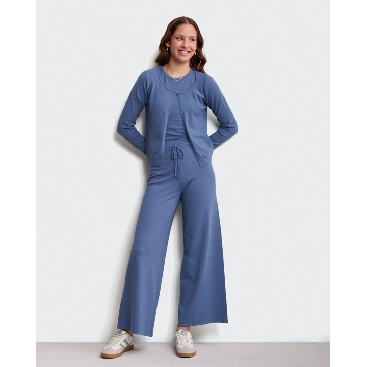 Chompa Mujer Dayla Acero Denim