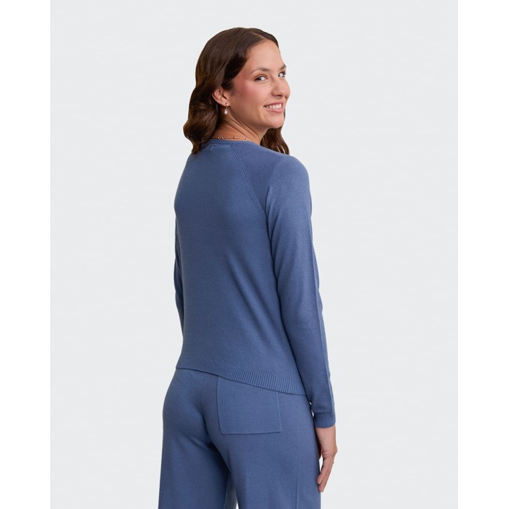Chompa Mujer Dayla Acero Denim