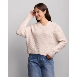 Chompa Mujer Yesli Beige Crema