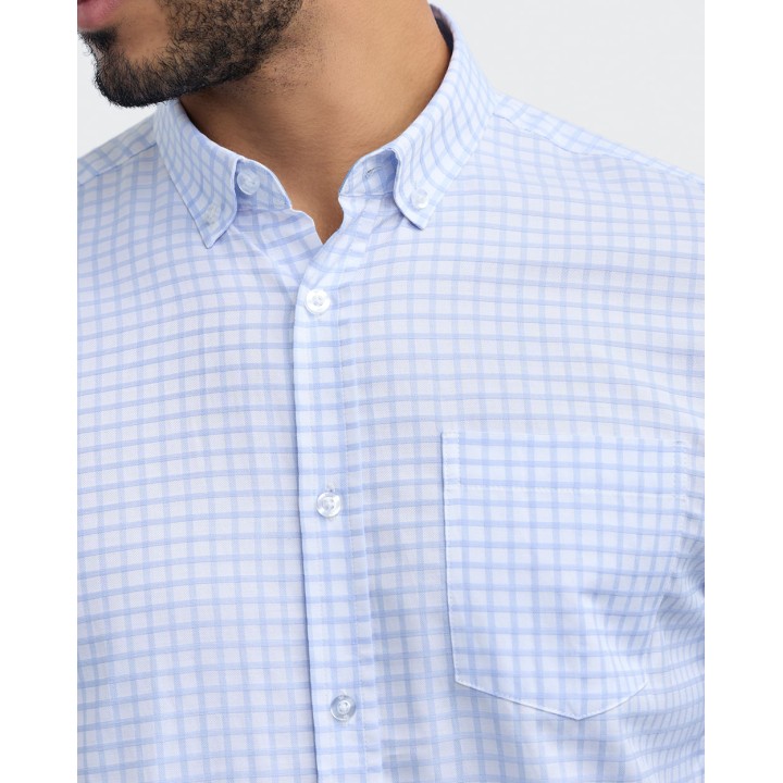 Camisa Hombre Piedro Celeste Lavanda