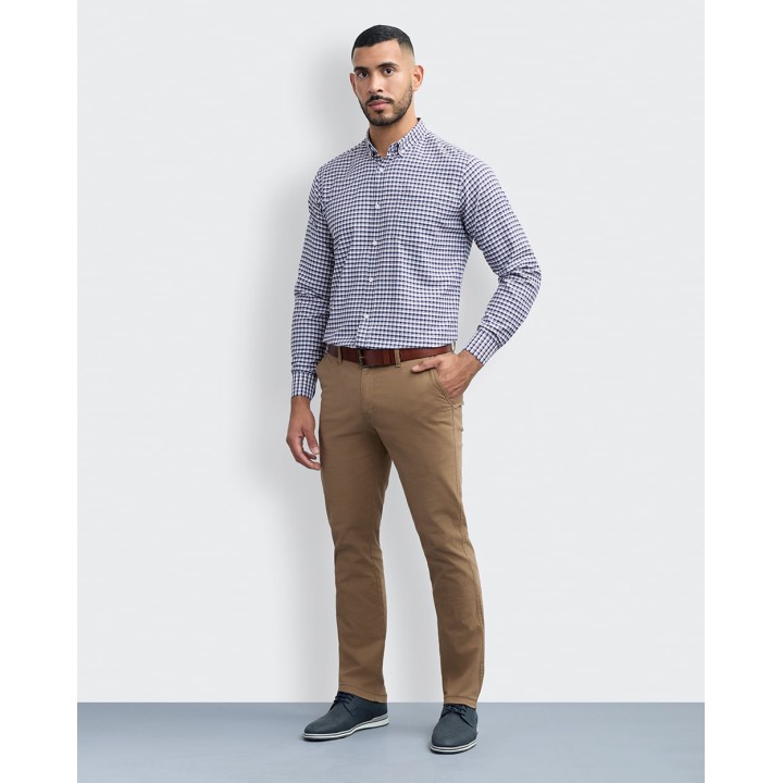 Camisa Hombre Piedro Azul Dutty