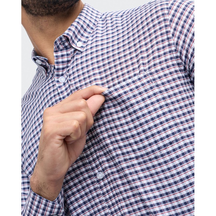 Camisa Hombre Piedro Azul Dutty