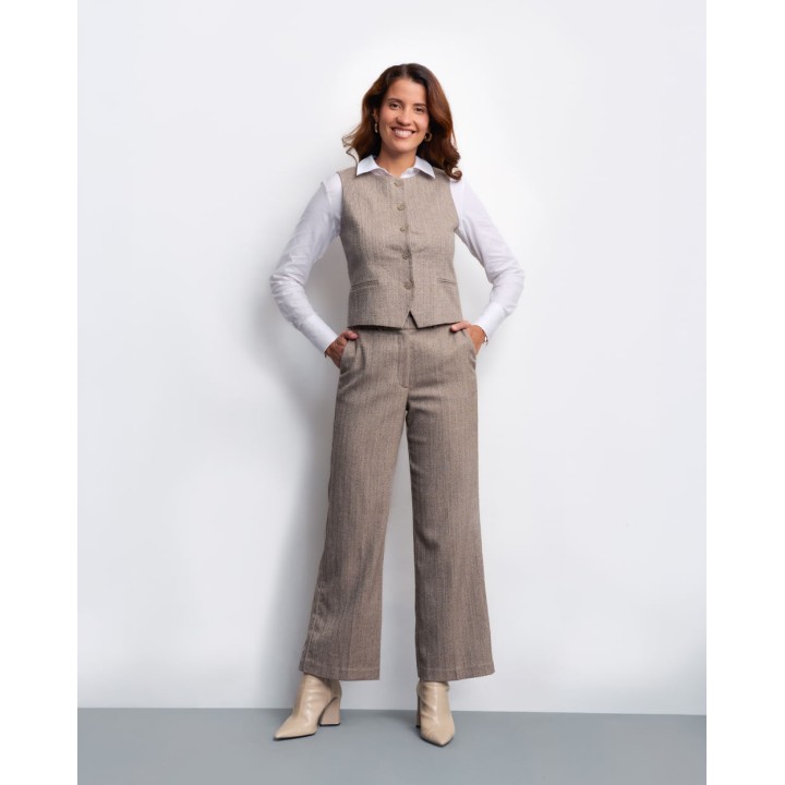 Chaleco Mujer Maria Grey Mouline