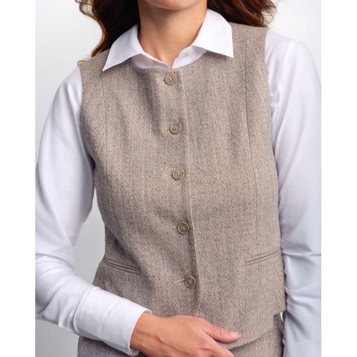 Chaleco Mujer Maria Grey Mouline
