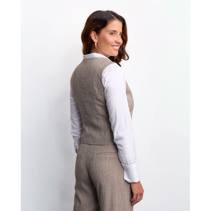 Chaleco Mujer Maria Grey Mouline