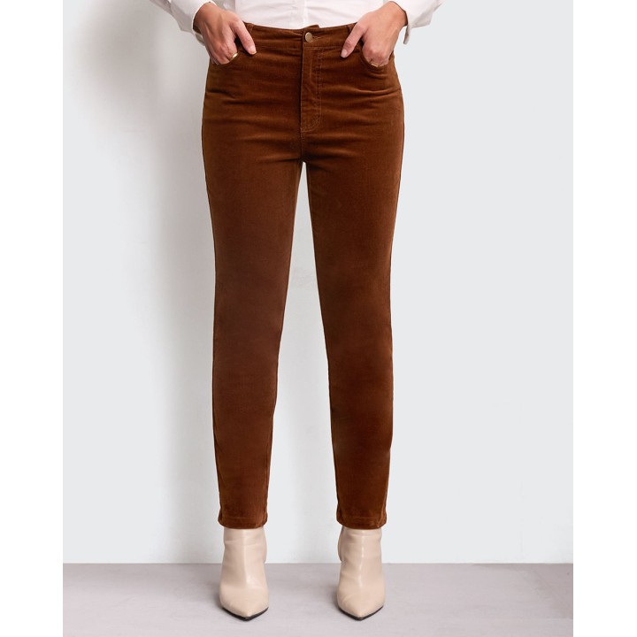 Pantalón Mujer Tana Marron Chocolate