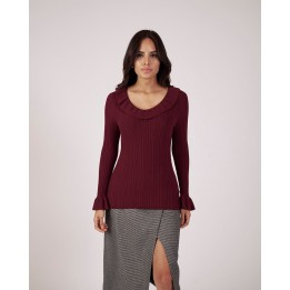 Polo Mujer Babette Borgoña