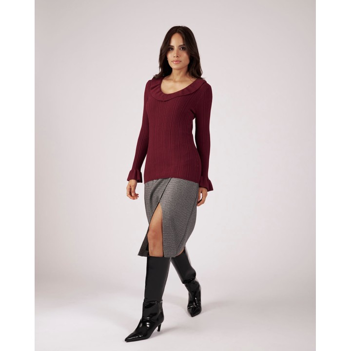 Polo Mujer Babette Borgoña