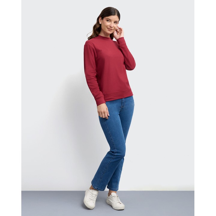 Polera Mujer Caro Borgoña