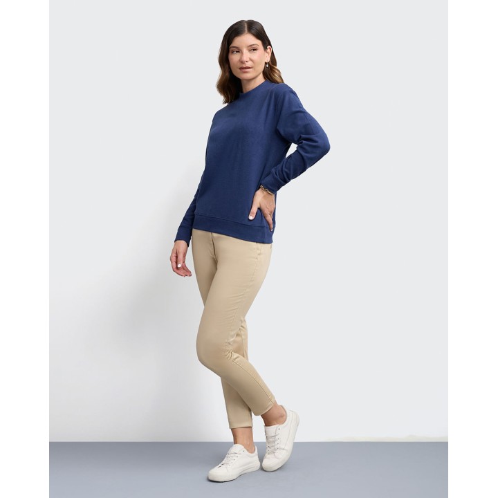 Polera Mujer Caro Azul Mora