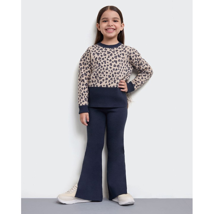Pantalón Niña Yarin Azul Sombra