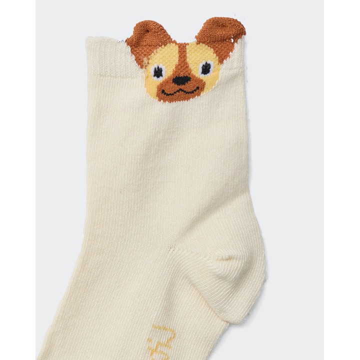Calcetines Pack x 3 Niña Mora Beige/Lila/Morado